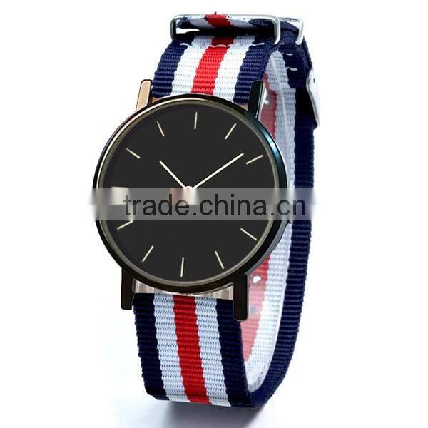 Promotion Canvas Strap Simple Textile Watch Design