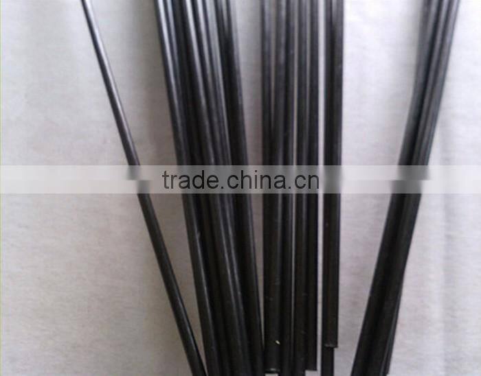 1.3mm OD plutruded solid carbon fiber FRP round rods for industial using
