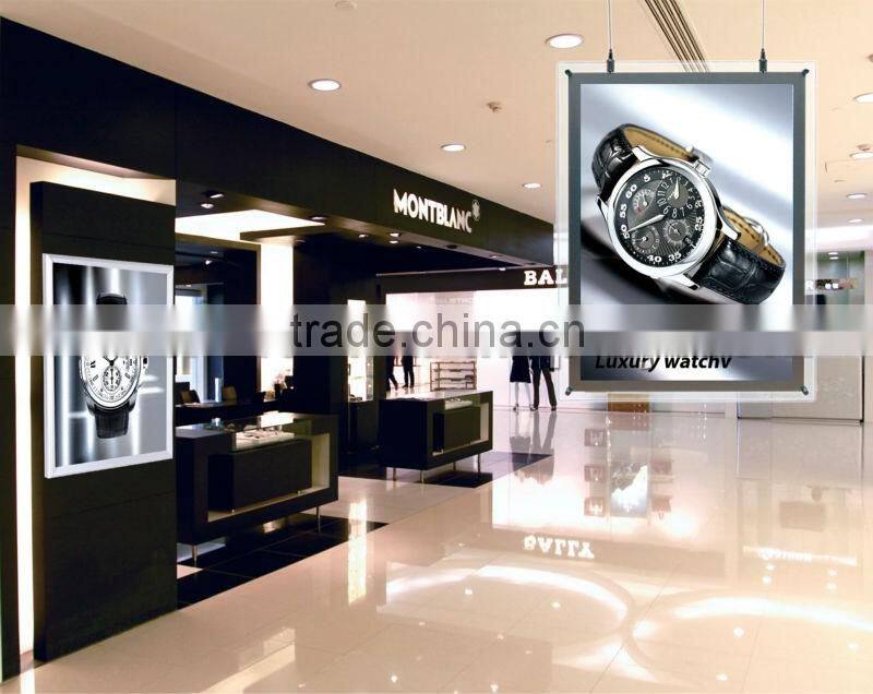 Popular items led backlit display acrylic circular light box panel