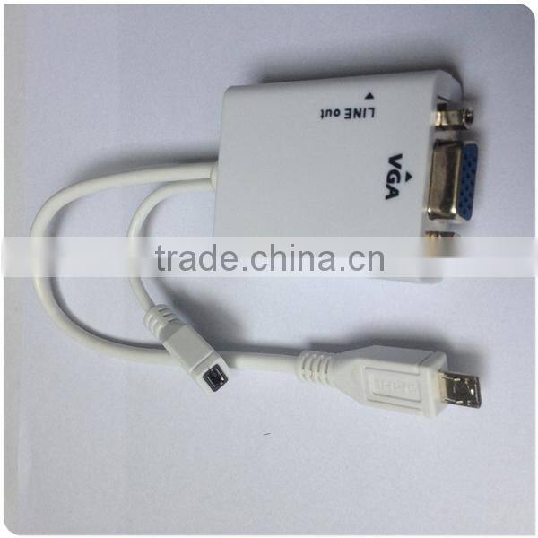 MHL for iphone usb to VGA Adapter for Samsung Galaxy S3 MHL Cable