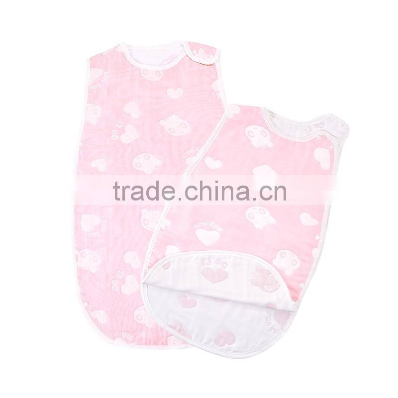 New Arrival Gauze Cotton Kids Cute Sleeping Bag
