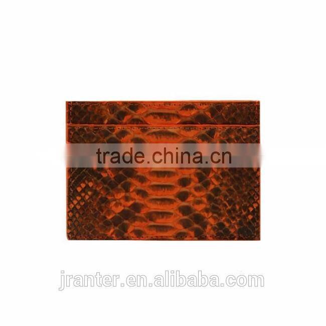 Latest New Fashion ID Card Holder 100% Python Leather Credit Card Holder