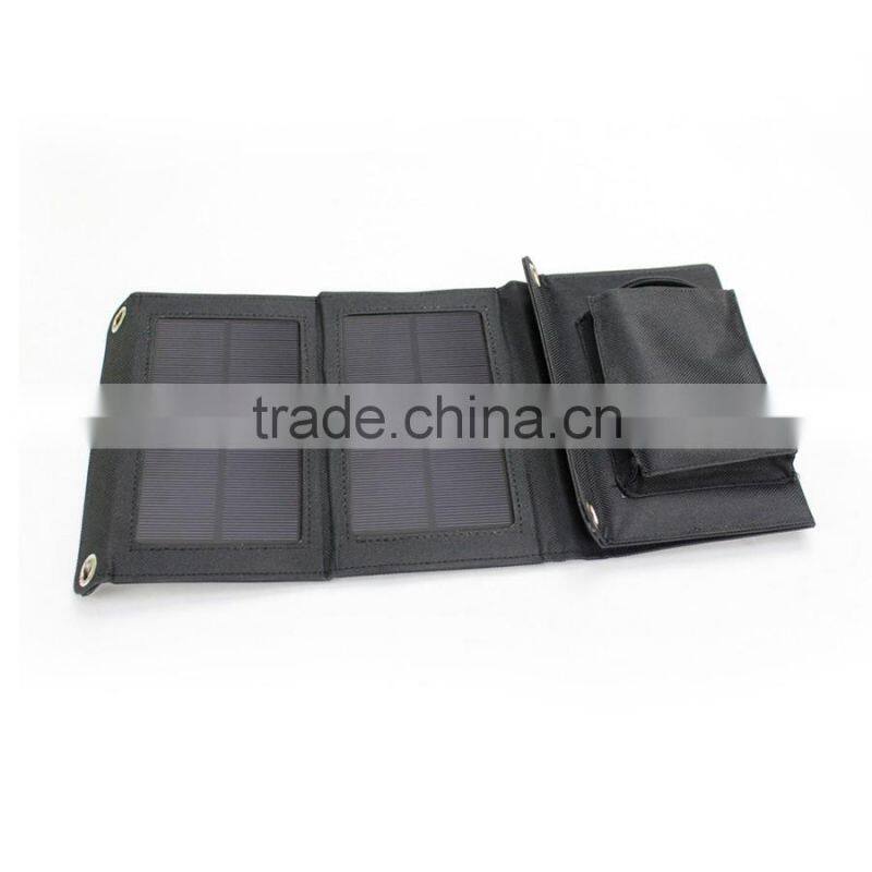 Foldable flexibility portable handphone solar power charger bag for traveller