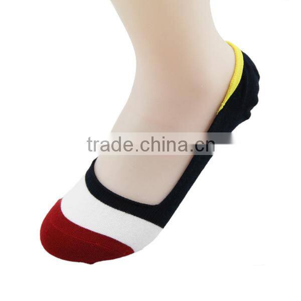 GSW-84 custom fashion colorful thin summer no show silicon nonslip women ankle socks