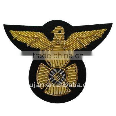 Bullion wire embroidery military hand badges---SH0090
