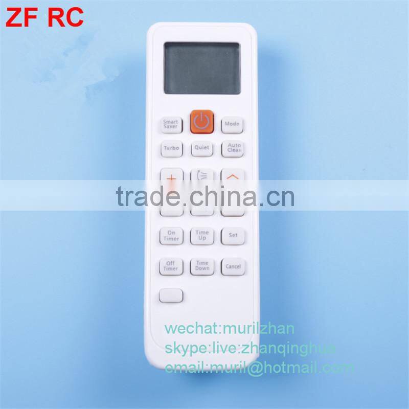 ZF White 12 Keys Air conditioner remote control with Big LCD display