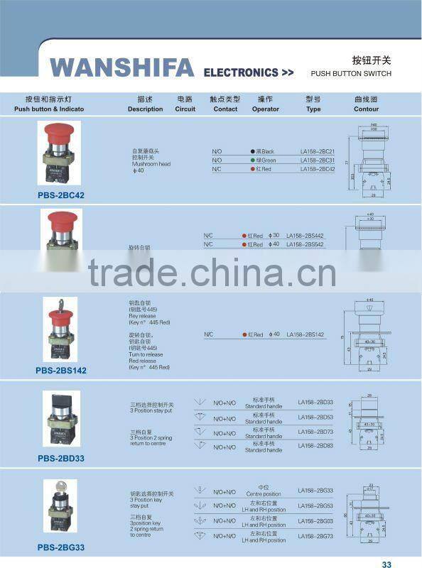 PBS-2BA31 Even Push Button Switch