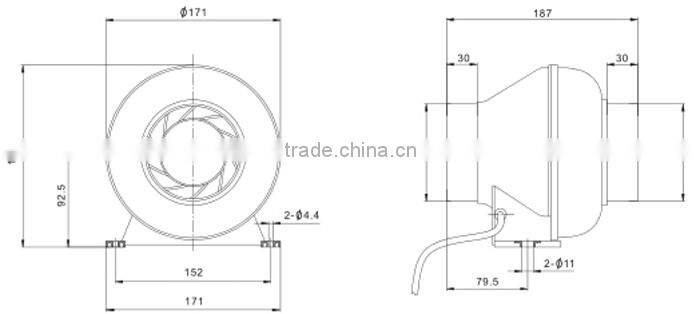 Plastic Mixed Flow Fan