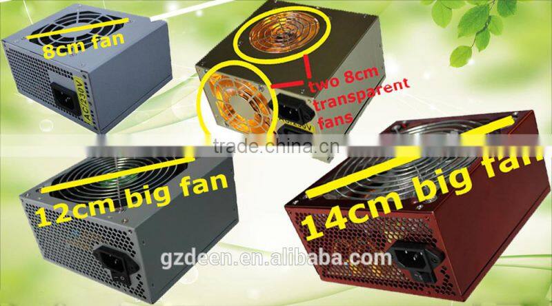 450W 20+4 pin big fan silent Intel ATX 12V 2.31 PC power supply
