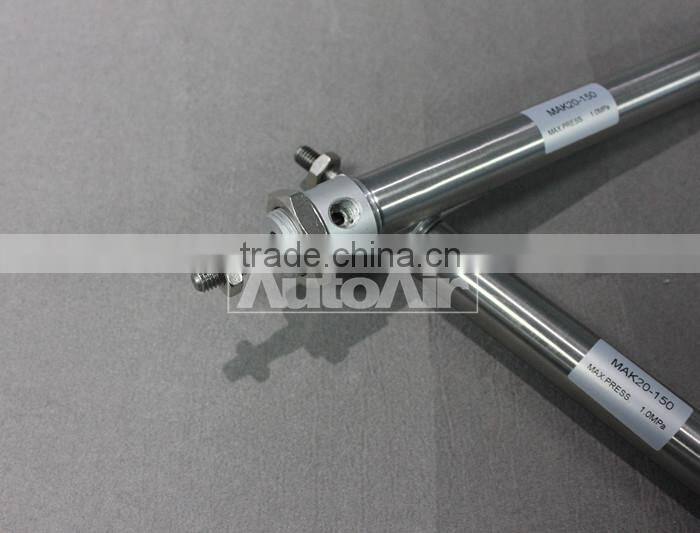 Hexagon Slim not rotating Pneumatic Cylinder MAK20-150