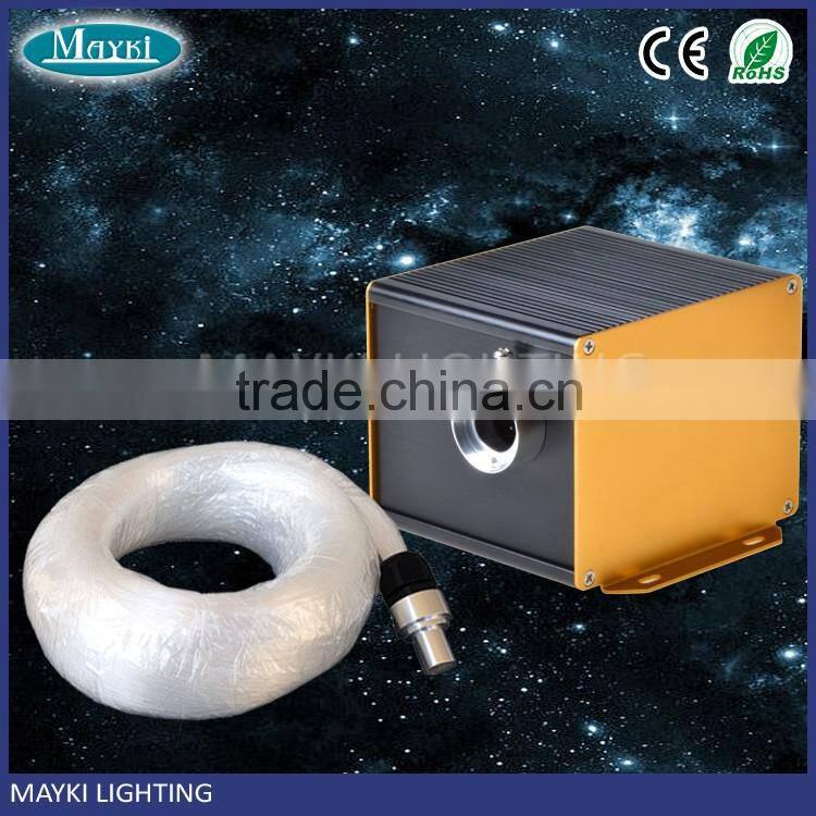 2016 12v led fiber optic light kit with RGBW color changing projector and PMMA opticcal fibre
