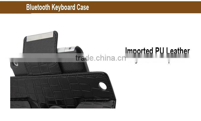 Crocodile Pattern wireless keyboard for tablet pc iPad mini1/2/3-P3601