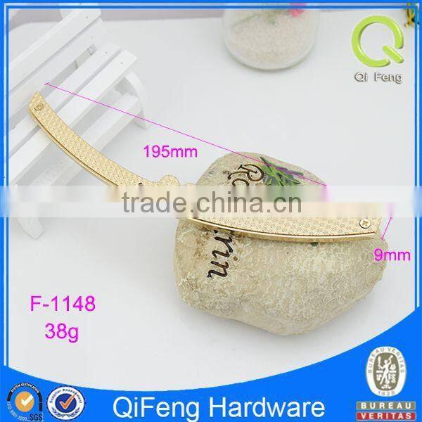 F-1148 fashion light gold color bag accessory bag handle