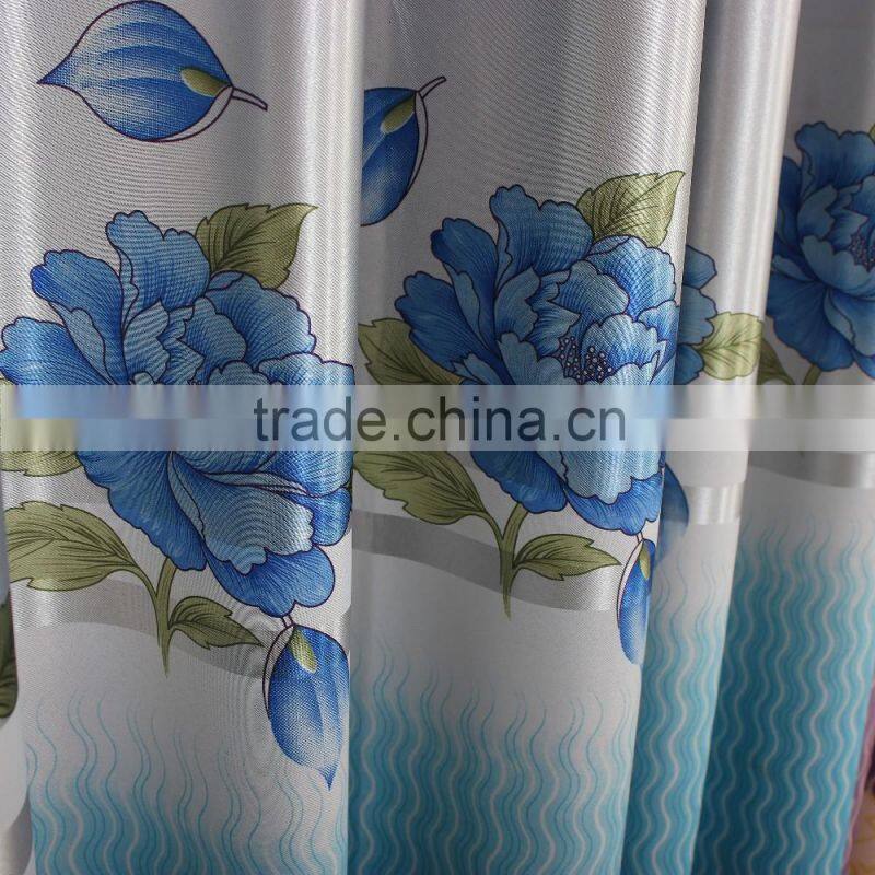 280cm polyester woven blackout curtain, custom fabric printing
