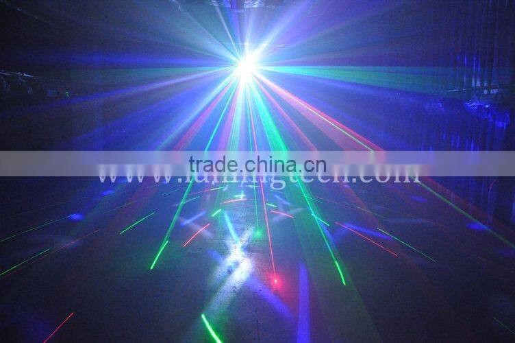 LPX12RG MixLEDLaser 8*3W White LED Strobe + 5*3W RGBWY LED Effect + 150mW RG 12Gobo Laser Light
