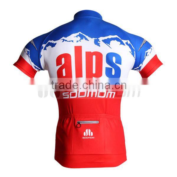 2014 Soomom New Style Women Sublimation Printing 100% Polyester Cycling Summer Tops Custom Cycling Jerseys Cycling Uniform