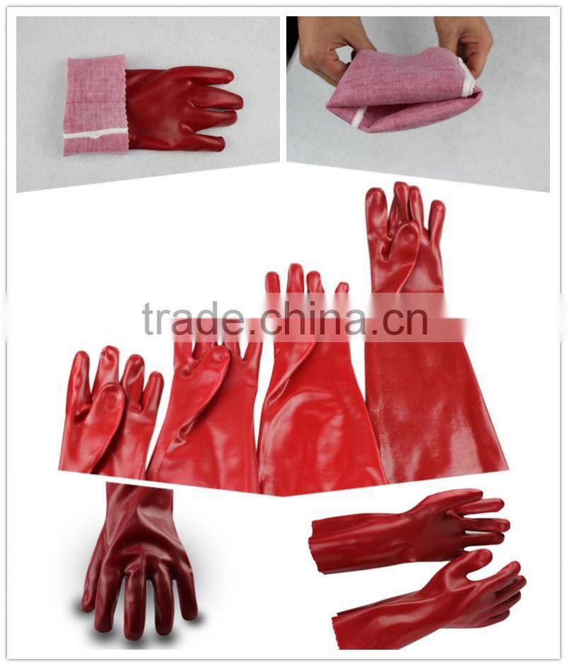 QL Fully coated High demand pvc rubber coated cotton glove