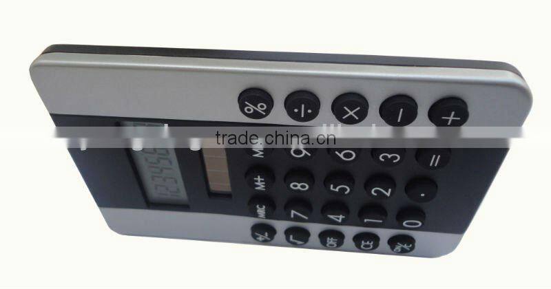 good quality cheap office gift 8 Digits flat dual power electronic Calculator