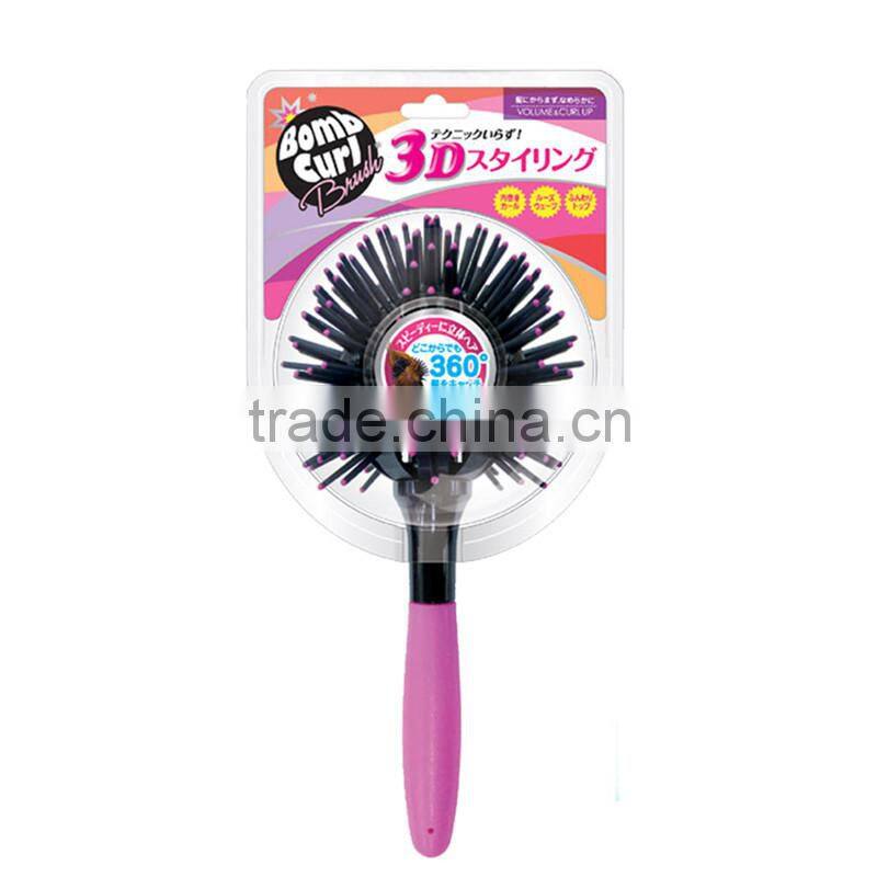 3D Hair Curl Brush Ball Style Blow Drying Detangling Heat Resistant Hair Comb