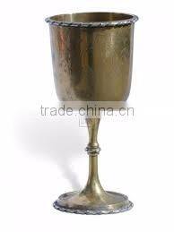 BPA FREE 100% PURE COPPER WINE GOBLET GLASSES, EMBOSSED DESIGN SOLID COPPER MARTINI