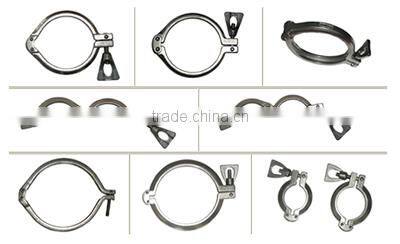 China metal universal quick release pipe clamps, small diameter galvanized swivel flange hose clamp
