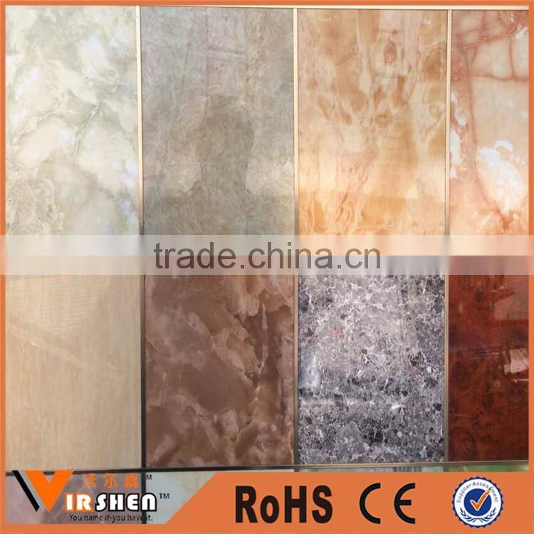 UV coated marble sheet wall panel interior decoration board
