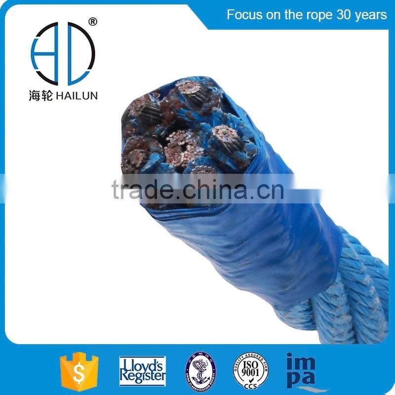 6strands 14mm PP steel combination rope deap sea fishing rope