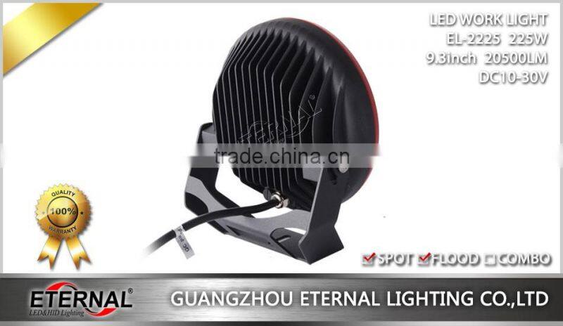 9.3in 225W LED driving light offroad headlight farm agriculture truck trailer high power headlight spot lamp