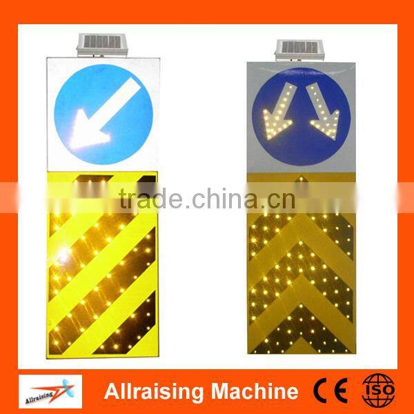 Traffic safety various message informative traffic sign with solar panel