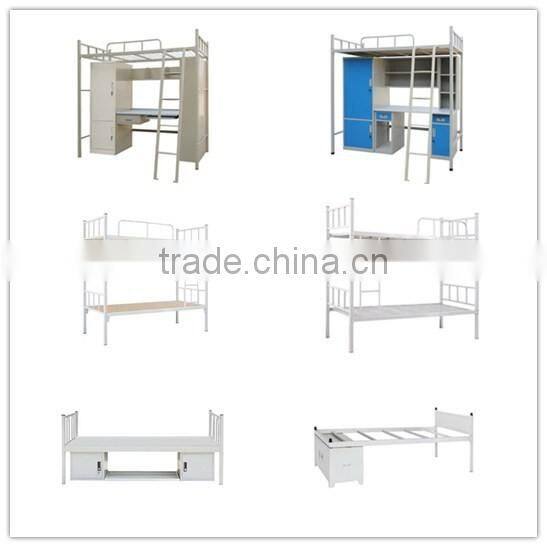 Customized metal bunk beds, China school furniture for kids