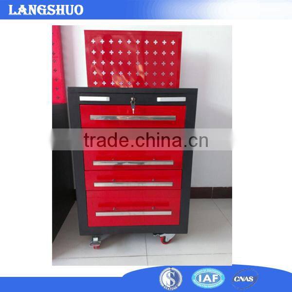 With pegboard trolley small box tool box roller cabinet
