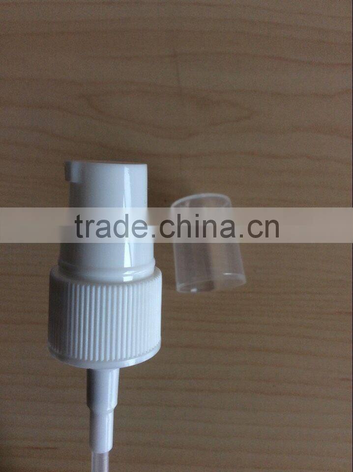 Small elegant treatment pump for essence bottles