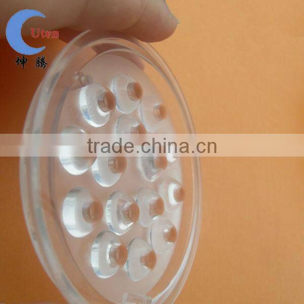 custom round cheap COB led lens cover with high transmitance over to 93%