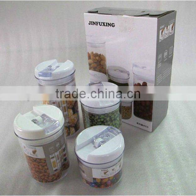 Round food storage container with color box (PF9023)