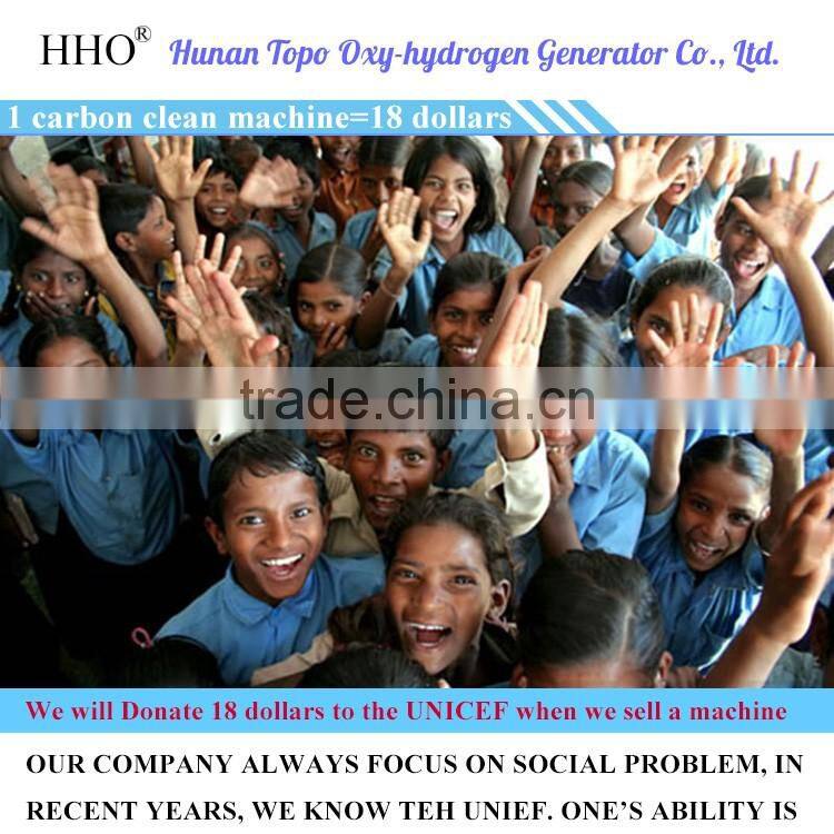 You buy a carbon clean machine, we donate 18 dollars to the UNICEF