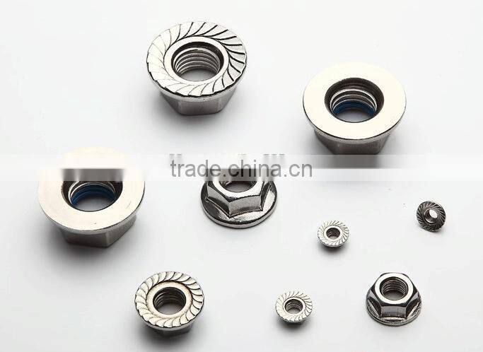 STAINLESS STEEL DIN6923 HEXAGON NUTS WITH FLANGE