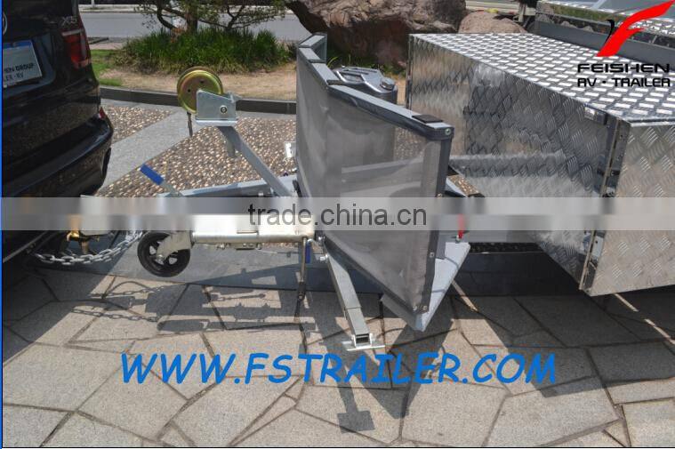 Off-road style foward folding hard floor travel camper trailer with independent suspension and kitchen system