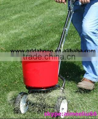 durable poly hopper seed fertilizer spraying cart