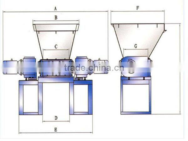 widely used plastic shredder