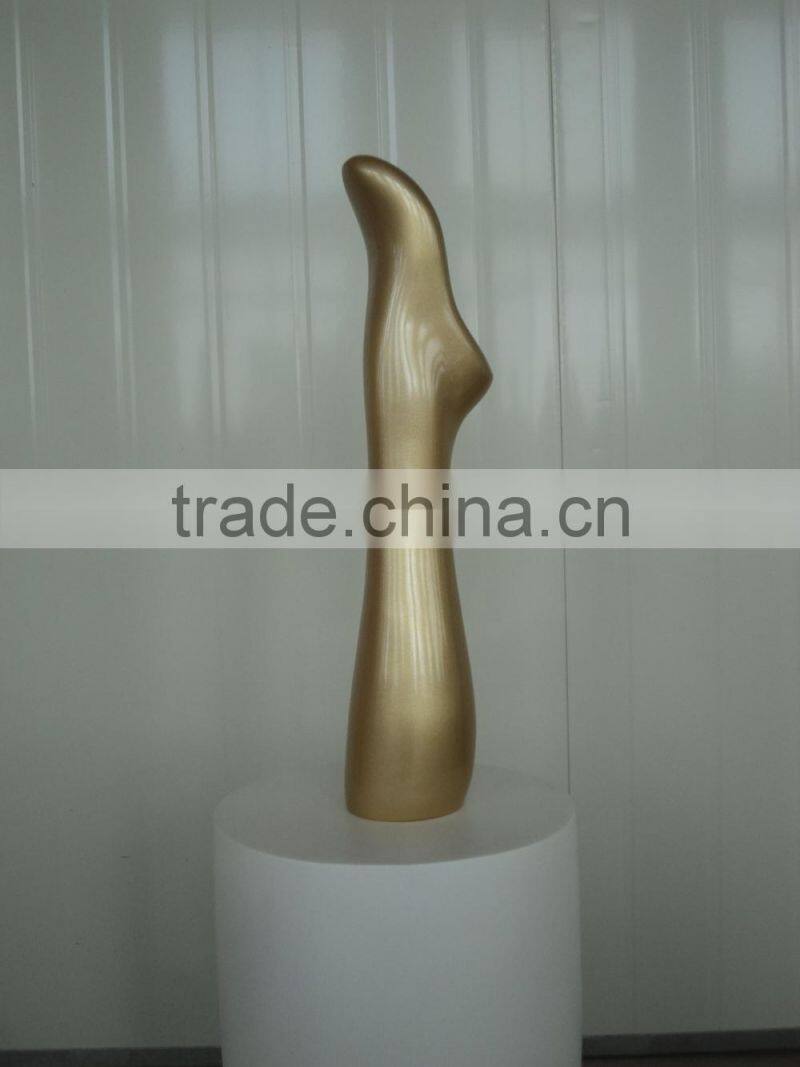 New design China golden foot female mannequin for sock display