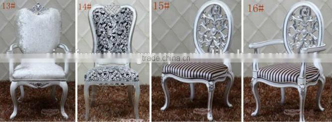 new modern stainless steel framed baroque chair