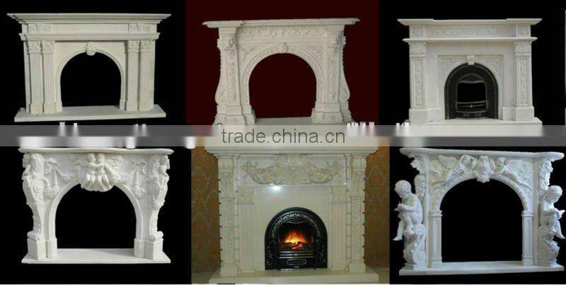 Hunan White Marble Fireplace Surround