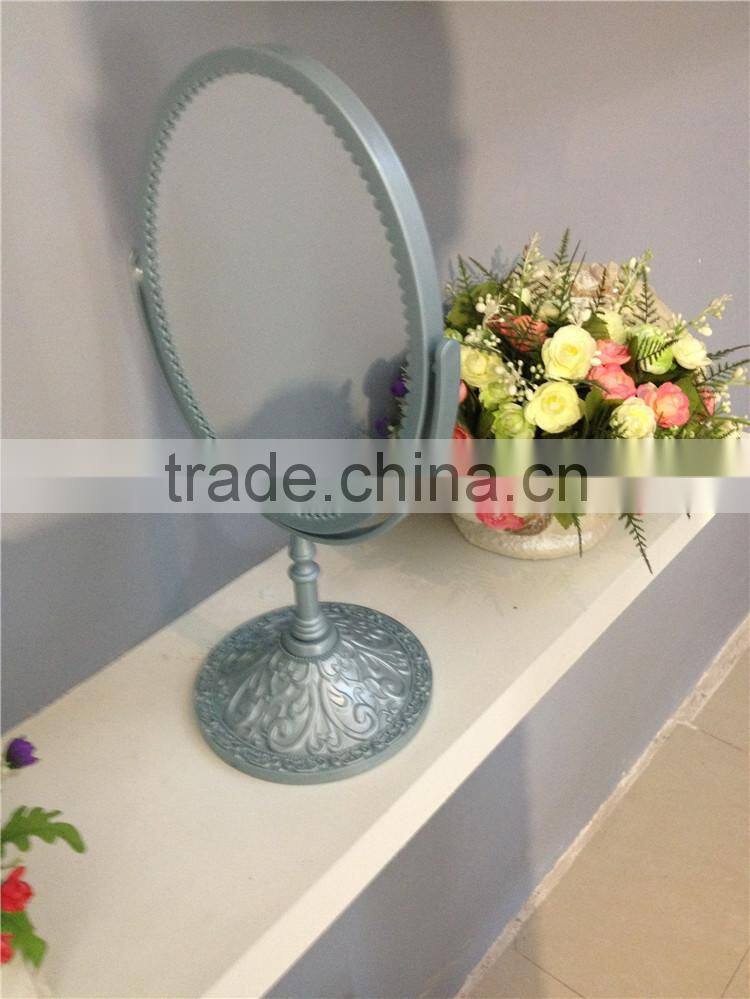 Plastic Two-Sided Tabletop 360 Degree Swivel Vanity Mirror