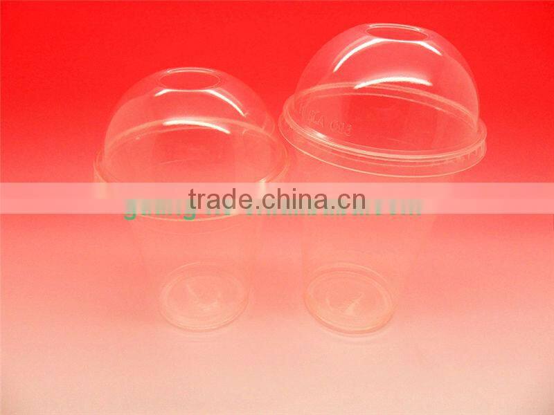 100% biodegradable and compostable PLA/polylactic acid plastic cup for ice cream