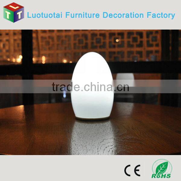 remote control wireless waterproof plastic bedroom decoration led table lamp