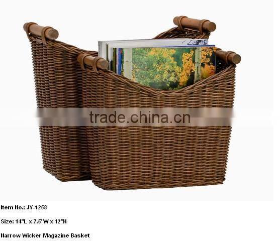 Good quality Wicker file baskets with divider