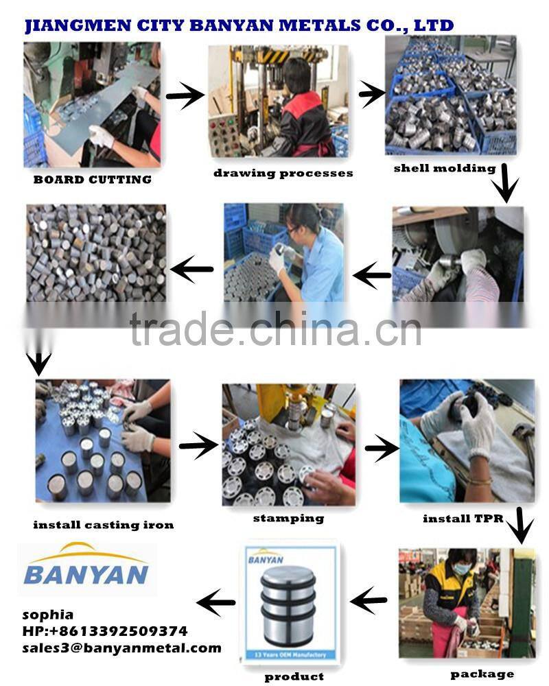 Jiangmen Decorate Floor Mounted Zinc Alloy Door Stopper