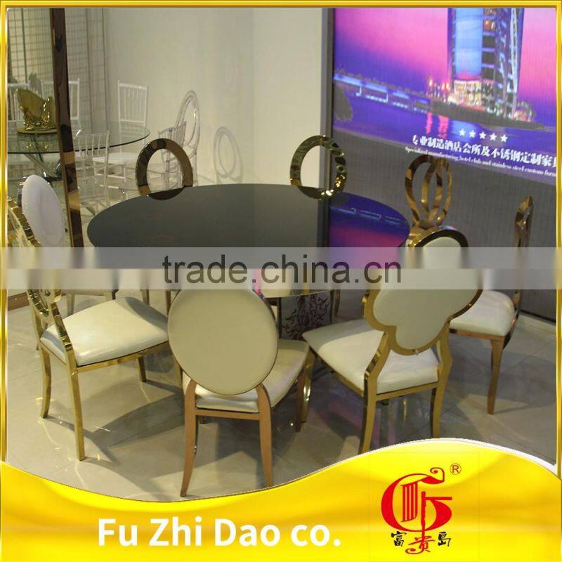 Foshan furniture modern stainless steel dining chair for restaurant
