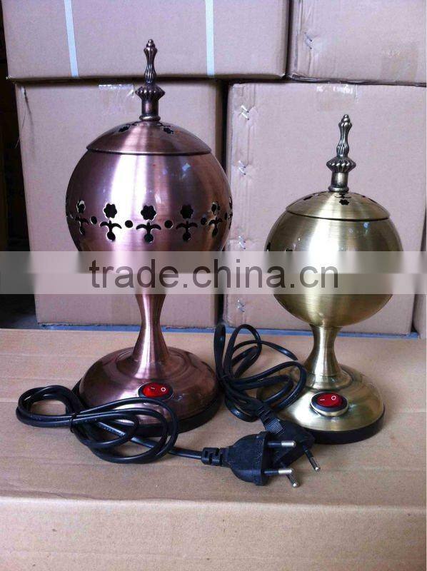 Metal Electronic Incense Burner new stly Arabic stly metal incense burner
