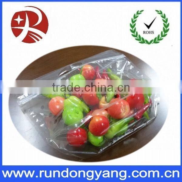 transparent plastic CPP stand up pouch bag / slider zip lock fruit bag for grape